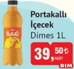 DİMES PORTAKALLI İÇEÇEK 1 L fiyat ve kampanya bilgisi